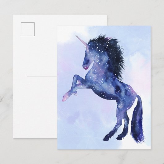 Unicorn Universe - Cosmic Briefkaart (Voorkant / Achterkant)