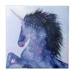 Unicorn Universe - Cosmic Tegeltje<br><div class="desc">Unicorn Universe IV door Grace Popp. Hij is uitgerust met een eenhoorn met een galactisch, kosmisch ontwerp.</div>