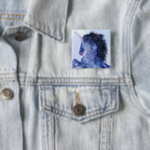 Unicorn Universe - Cosmic Vierkante Button 5,1 Cm (In situ)