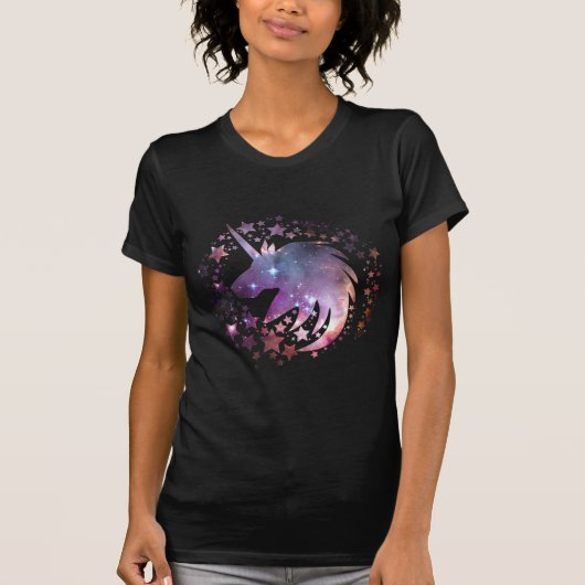 Unicorn Universe Cute Shirt Galaxy Pegasus Girls (Voorkant)