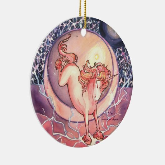 Unicorn, universum keramisch ornament (Rechts)