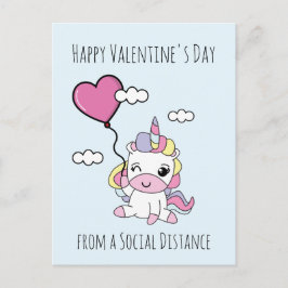 Unicorn Valentijnsdag Briefkaart