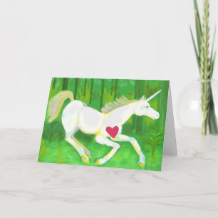 Unicorn Valentijnsdag Card Feestdagen Kaart