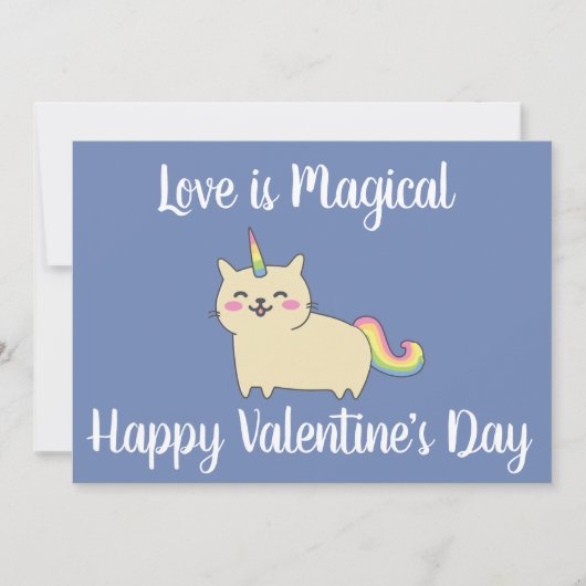 Unicorn Valentijnsdag Card Unikitty Feestdagenkaart (Voorkant)