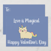 Unicorn Valentijnsdag Card Unikitty Feestdagenkaart (Voorkant / Achterkant)