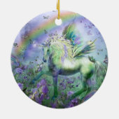 Unicorn van de Butterflies Holiday Ornament (Achterkant)