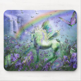 Unicorn van de Butterflies Mousepad Muismat
