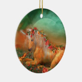 Unicorn van de Rozen Holiday Ornament (Rechts)