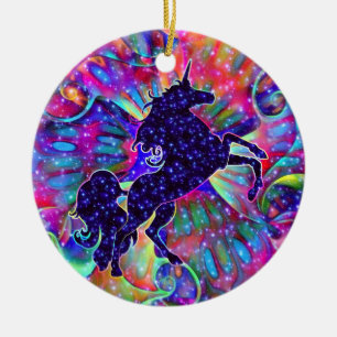 UNICORN VAN DE UNIVERSE multicolored Keramisch Ornament