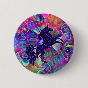 UNICORN VAN DE UNIVERSE multicolored Ronde Button 5,7 Cm