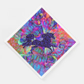 UNICORN VAN DE UNIVERSE multicolored Servetten (Hoek)