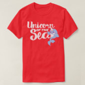 Unicorn van de Zee narwhal humor T-shirt (Design voorkant)