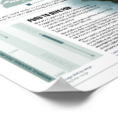 Unicorn van de Zee Poster (Hoek)