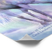 Unicorn van het regenboogkunstwerk Poster/afdruk Poster (Hoek)