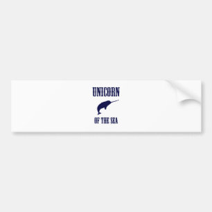 Unicorn van het Zee (Narwhal) Bumpersticker