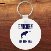 Unicorn van het Zee (Narwhal) Sleutelhanger (Voorkant)