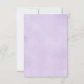 Unicorn verjaardag dank je kaart, paars en goud bedankkaart (Achterkant)