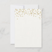 Unicorn verjaardag dank je kaart, roze en goud bedankkaart (Achterkant)