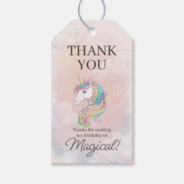Unicorn verjaardagsfeest decor-sprookjes gunt tags cadeaulabel
