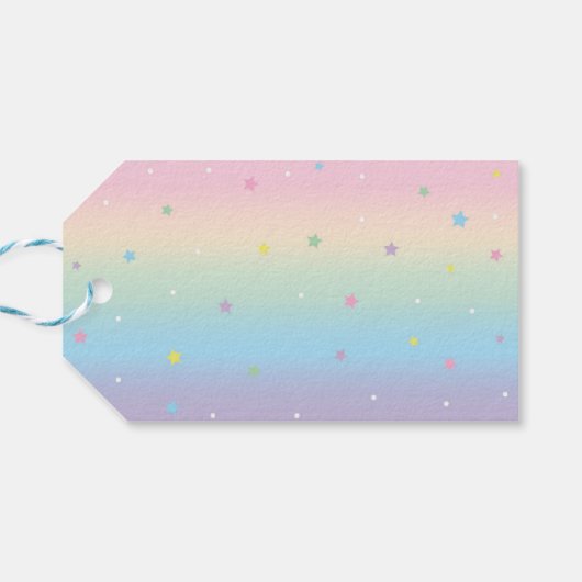 Unicorn Verjaardagsfeestgunst Dank u Cadeau Label Cadeaulabel (Achterkant Horizontaal)