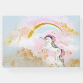 Unicorn verjaardagsfeestje gastenboek (Achterkant)