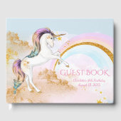 Unicorn verjaardagsfeestje gastenboek (Voorkant)