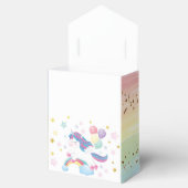 Unicorn Verjaardagsfeestje Gepersonaliseerde Naam Bedankdoosjes (Geopend)