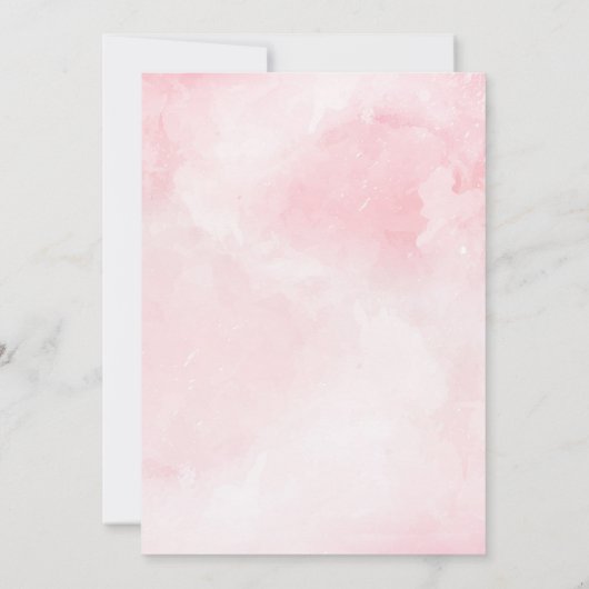 Unicorn verjaardagsuitnodiging kaart (Achterkant)