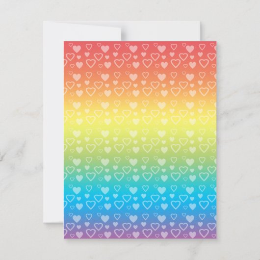 Unicorn verjaardagsuitnodiging kaart (Achterkant)