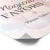 Unicorn verjaardagsvoordeur-teken poster (Hoek)