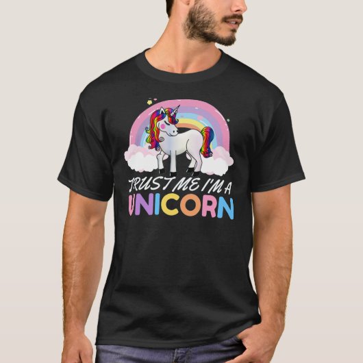 Unicorn vertrouwt me dat ik Unicorn ben T-shirt (Voorkant)