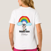 Unicorn Vibes Magic T-shirt#kidstshirts T-shirt (Achterkant)
