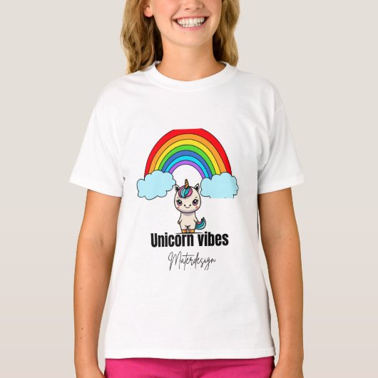 Unicorn Vibes Magic T-shirt#kidstshirts T-shirt (Voorkant)