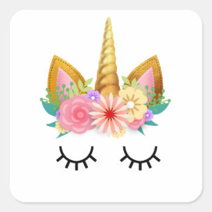Unicorn Vierkante Sticker
