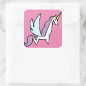 UNICORN VIERKANTE STICKER (Tas)