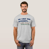 Unicorn Virgin Joke Mannen T-shirt (Voorkant volledig)