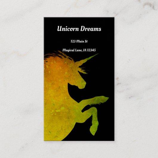 Unicorn Visitekaartje (Voorkant)