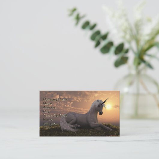 Unicorn Visitekaartje (Staand voorkant)