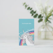 UNICORN VISITEKAARTJE BLUE (Staand voorkant)