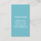 UNICORN VISITEKAARTJE BLUE (Achterkant)