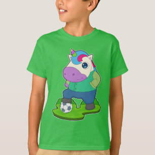 Unicorn Voetballer Voetbal T-shirt