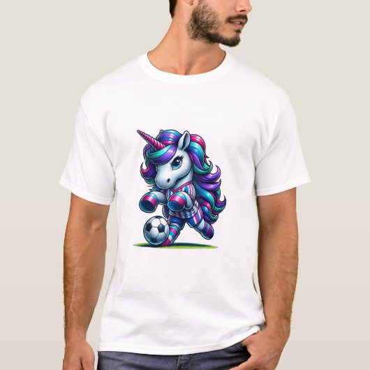 Unicorn Voetbalteam Speler Tank Top (Voorkant)