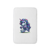 Unicorn Voetbalteam Speler Tank Top Badmat (Voorkant Verticaal)