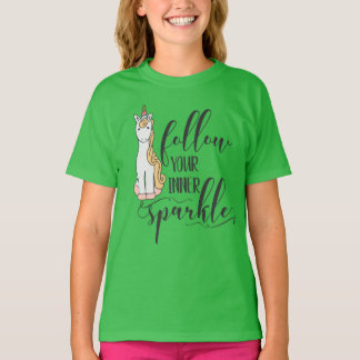 Unicorn Volg je innerlijke sprankelpartij T-shirt