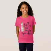 Unicorn Volg je innerlijke sprankelpartij T-shirt (Voorkant volledig)