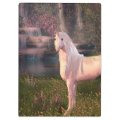 Unicorn voor een waterval klembord (Achterkant)