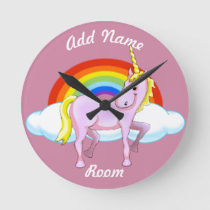 Unicorn Wall Clock Ronde Klok