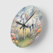 Unicorn Wall Clock Ronde Klok (Hoek)