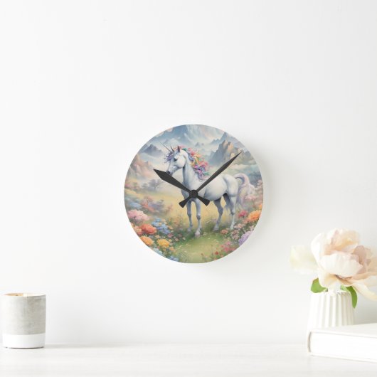 Unicorn Wall Clock Ronde Klok (Huis)
