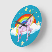 Unicorn Wall Clock Ronde Klok (Hoek)